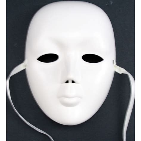 Plastic Face Mask White