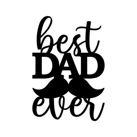 Feliz Día Del Padre Svg Best Dad Ever Svg Cake Topper Svg Etsy México