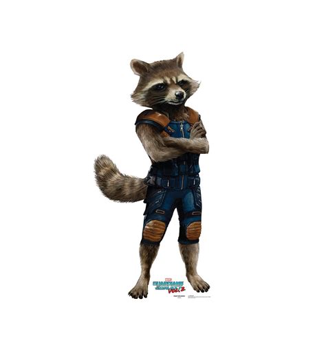 Rocket Raccoon Guardians Of The Galaxy Vol 2 Cardboard Standup