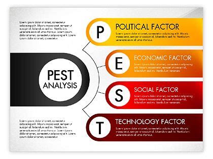The framework examines opportunities and threats due to political, economic, social, and technological forces. PEST Analysis Diagram #03143 | PowerPoint / Keynote ...