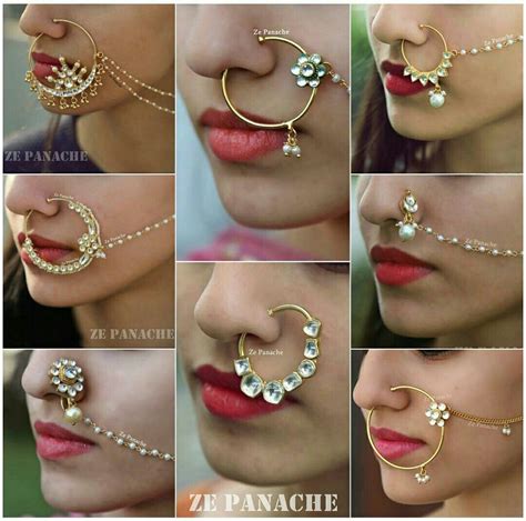 Rajasthans Rajputi Nath Designs Indian Nose Ring Jewelry Nose Ring Jewelry Nose Jewelry