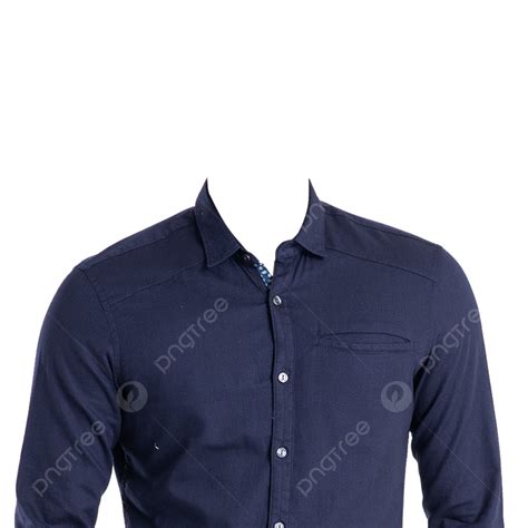Men Formal Shirt Png Transparent Formal Mens Marine Blue Shirt Free