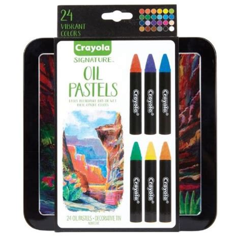 Crayola Signature 24 Ct Oil Pastel Set 52 4624 Engineersupply