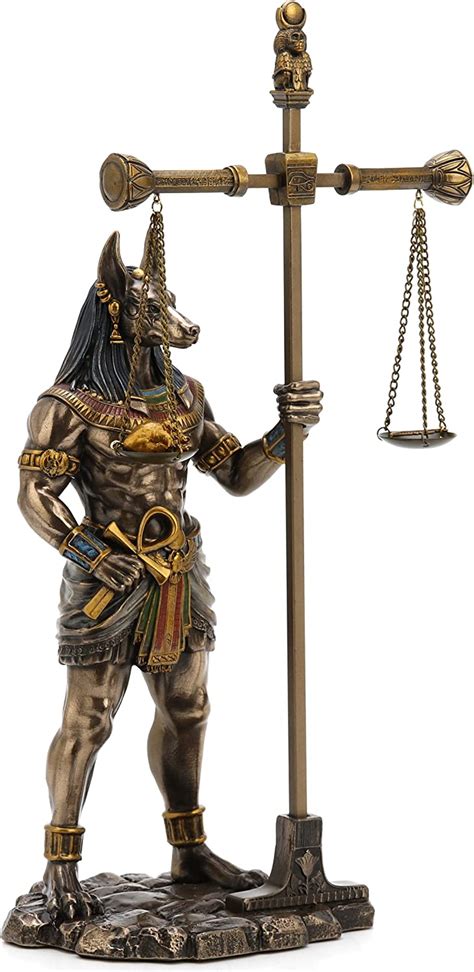 Buy Veronese Design 13 Anubis Weighing The Heart On Scale Resin