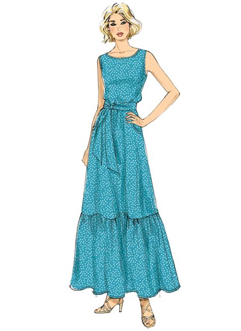 B6677 Misses Dress And Sash Sewing Pattern Butterick Patterns