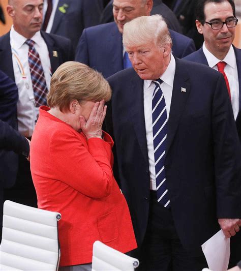 Angela Merkels Trump Photo And Putin Eye Roll Meme Worthy Moments At