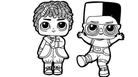 Lol Surprise Boys Coloring Pages Print Brothers Popular Lol Dolls