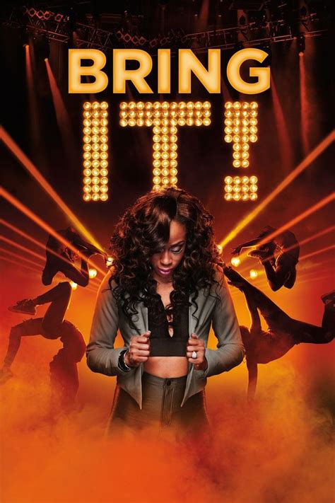 The Poster For Bring It Live Shows Dancers In Front Of A Stage With
