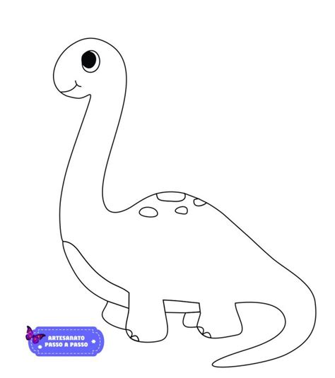 Desenho De Dinossauro Para Colorir Artesanato Passo A Passo