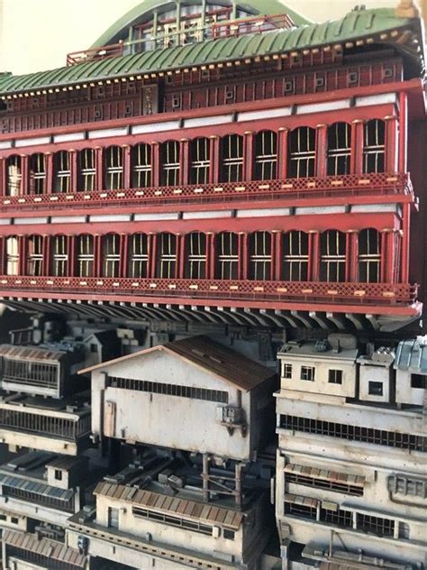 Incredible Spirited Away Bath House Modeled By Japanese Sculptor In 2023 Spirited Away Bath