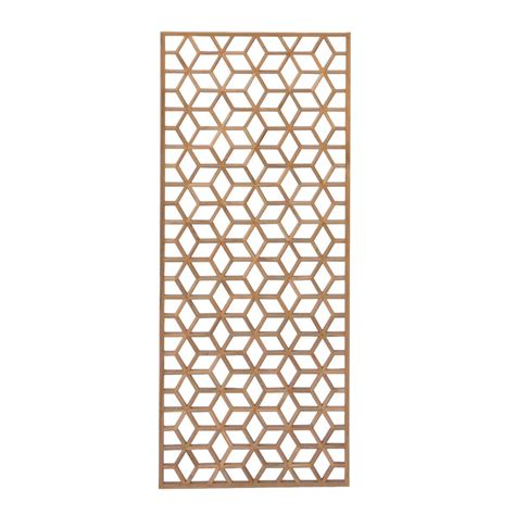 Rectangular Plain Wood Geometric Pattern Wall Panel Chairish Wall