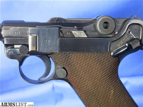 Armslist For Sale Ww2 Mauser P08 Luger Eaglel Police Issue 1939