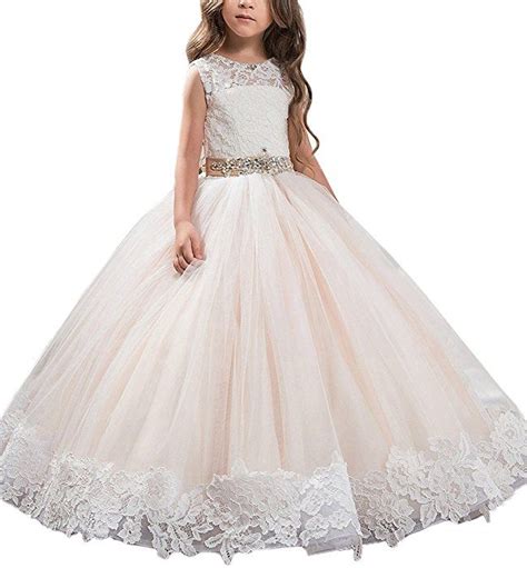Abaosisters Floral Appliques Fluffy Girl Ball Gown Picture