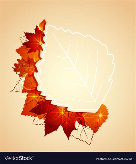 Autumn Leaves Royalty Free Vector Image Vectorstock