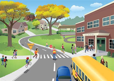 Best Schoolyard Illustrations Royalty Free Vector Graphics And Clip Art