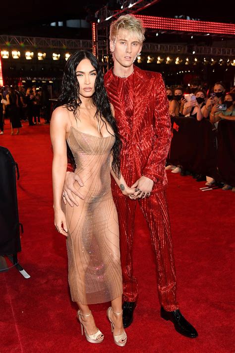 Megan Fox Wears Naked See Through Dress Arriving To Mtv Vmas With