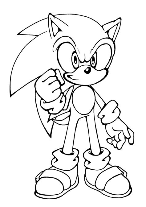 You can either choose to color your drawings online or. Free Printable Sonic The Hedgehog Coloring Pages For Kids