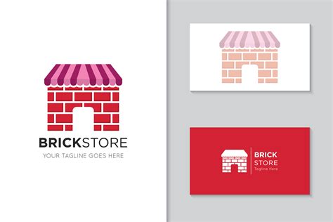 Brick Store Logo Icon Symbol Vector Graphic By Amindachoirunanaz