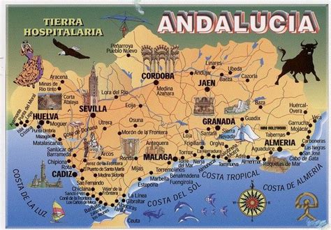 Principiante Desgastar Prueba Andalucía Mapa Turístico Regular