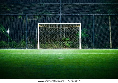 Indoor Football Soccer Field Goal Post Stock Photo Edit Now 570265357