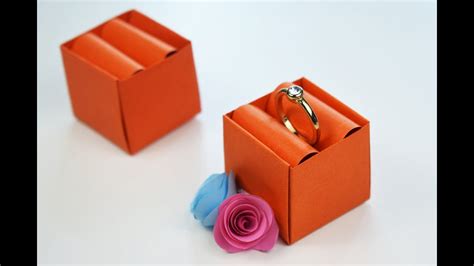 Origami Ring Holder Paper Box Origami Jewellery Box Youtube