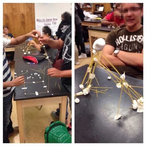 Spaghetti And Marshmallows Tower Challenge Stem Projects Middle