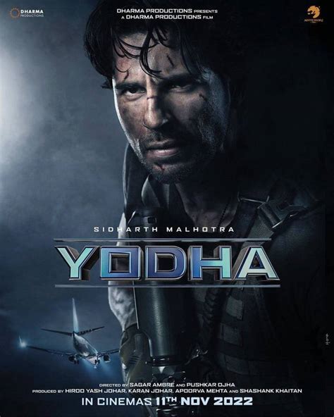 Yodha Movie 2022 Cast Trailer First Look Songs Date Of