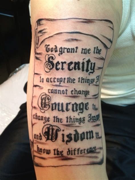 Maybe you would like to learn more about one of these? Serenity Prayer Tattoos Designs, Ideas and Meaning ...
