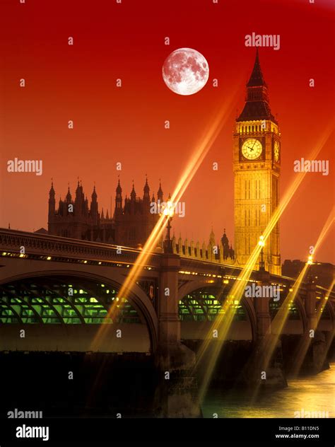 Big Ben Parliament Westminster Bridge London England Uk Stock Photo Alamy