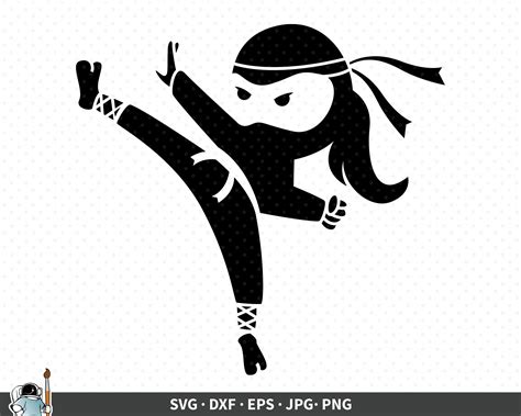 Ninja Svg Ninja Girl Svg Ninja Vector Ninja Cricut Ninja Etsy
