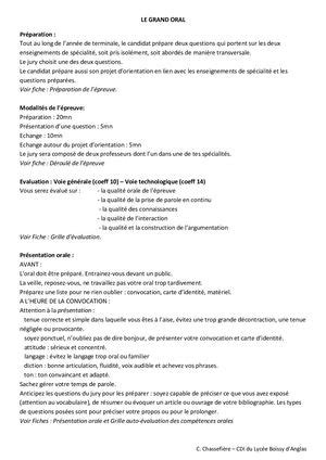Exemple De Projet Grand Oral
