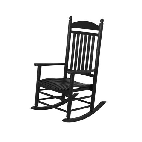But customers don't think that takes away from the quality and look of the chair. POLYWOOD Jefferson Black Patio Rocker | Polywood outdoor ...