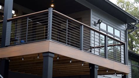 Black Cable Deck Railing Systems Black Aluminum Cable Railing Systems