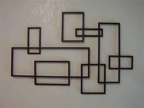 15 Ideas Of Abstract Geometric Metal Wall Art