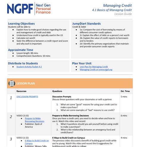 Finding the best auto loans is possible if you know where to look. Ngpf Worksheet Answers | TUTORE.ORG - Master of Documents