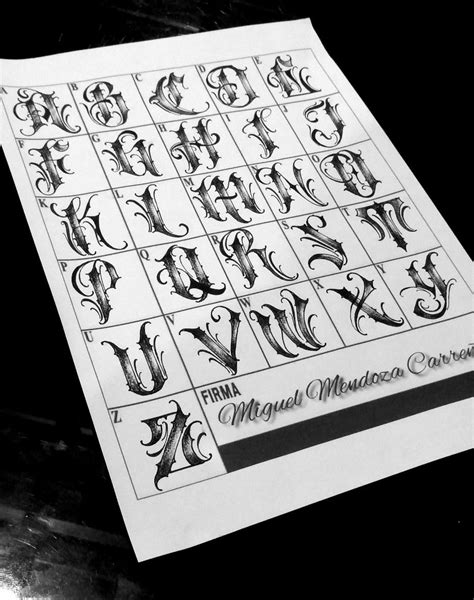 Cursive Letters Fancy Calligraphy Letters Alphabet Tattoo Lettering