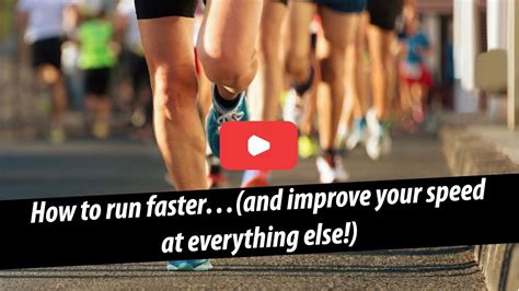 How To Run Faster And Achieve Lots Of Other Stuff Quicker Too