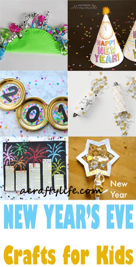 13 Fun New Years Eve Crafts For Kids Fun Projects A Crafty Life