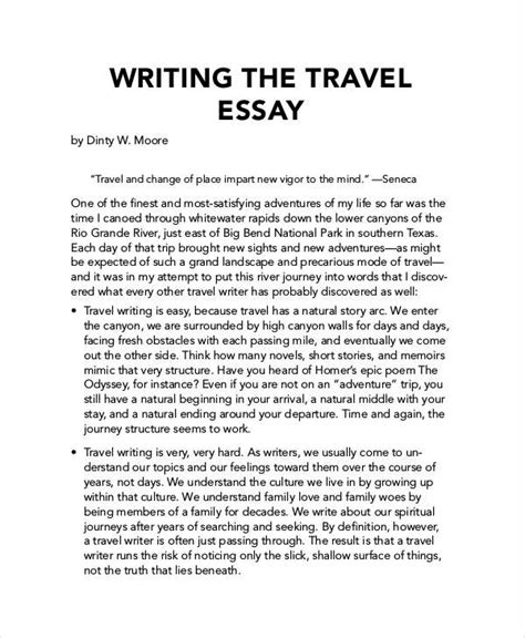Travelogue Essay Coretan