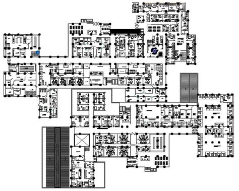Hospital Architecture Floor Plan Autocad Drawing Dwg File Cadbull My