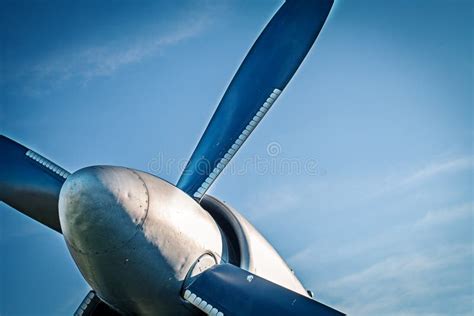Airplane Retro Vintage Propeller Detail Stock Image Image Of Airplane