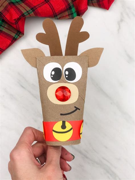 Toilet Paper Roll Reindeer Craft Free Template Paper Roll Crafts