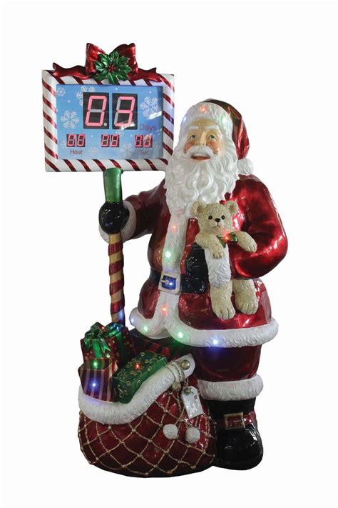 Life Size Fibreglass Resin Santas Countdown Clock Model Hamac