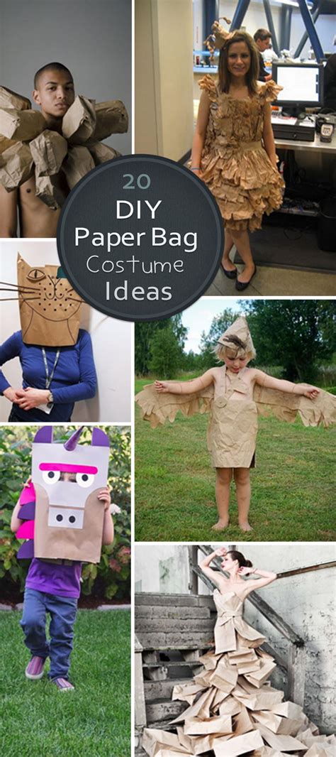 20 diy paper bag costume ideas hative