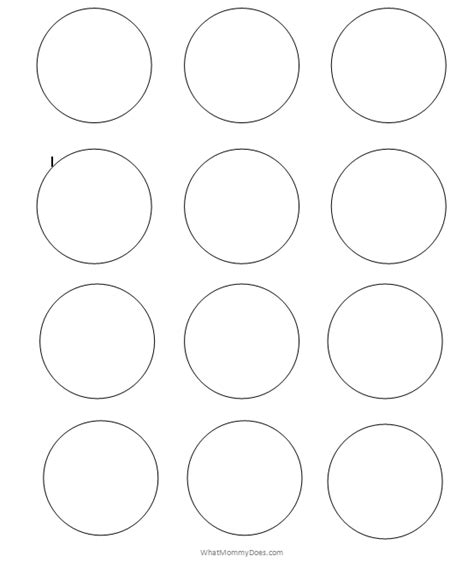 Free Printable Circle Templates Large And Small Stencils