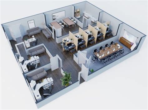 Transform Your Office Space With A Stunning 3d Floor Plan