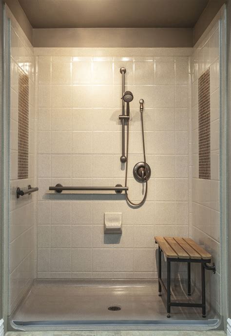 Best Bath Systems Designer Series Shower A Composite Shower With Tile Inlay For The