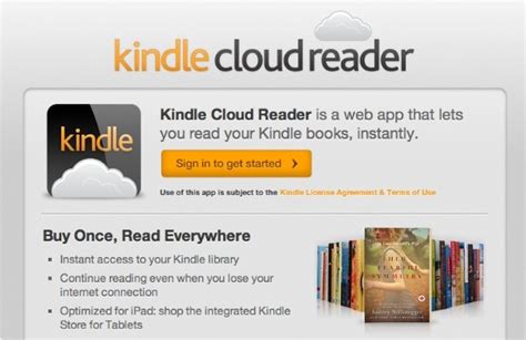 Kindle cloud reader goes live on wednesday, and will enable ipad users to read their kindle ebooks in the safari browser rather than the native kindle app. Amazon releases web-based Kindle Cloud Reader app ...