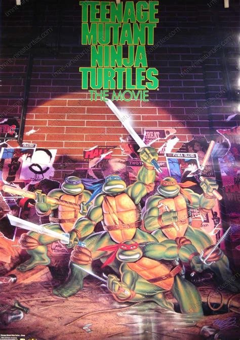Posters Wall Hangings Tmnt The Movie Poster Comic Animated Tmnt