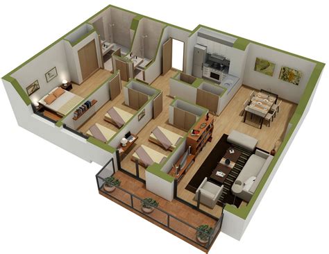 Family home plans makes everything easy for aspiring homeowners. 25 Three Bedroom House/Apartment Floor Plans